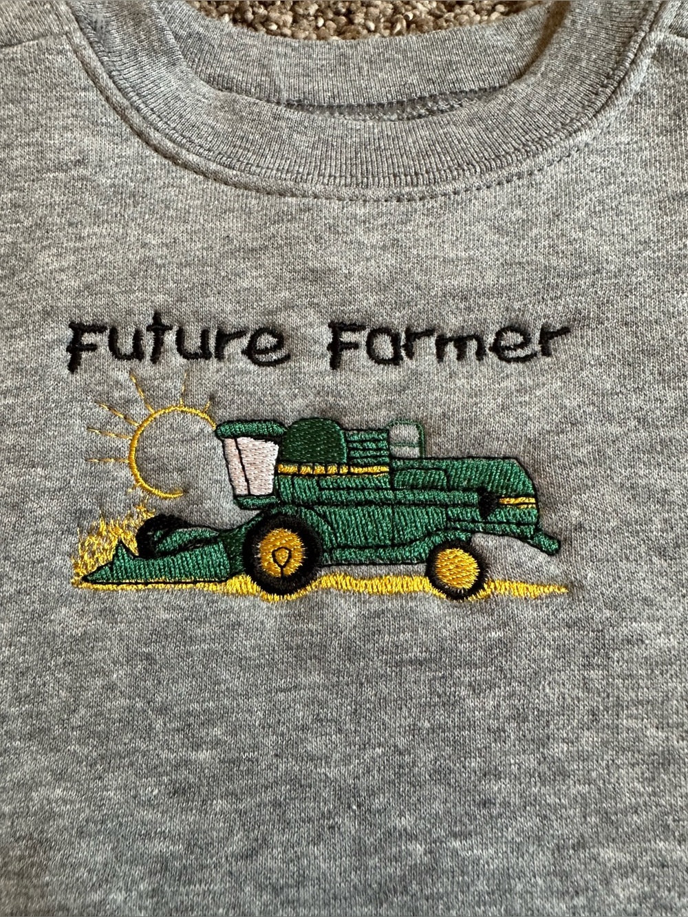Vintage Future Farmer Toddler Sweatshirt Grey 
Size 12 Mos. Unisex New